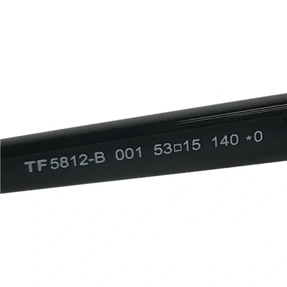 Tom Ford Eyeglasses Frames TF5812-B 001 Shiny Black Cat Eye Full Rim 53-15-140 - Picture 3 of 7